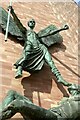 SP3379 : St Michael and Lucifer  2021 by Alan Murray-Rust