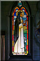 HY4800 : Painted Glass Window at the Italian Chapel by David Dixon