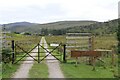 NH2393 : Gate, East Rhidorroch Lodge by Graeme Yuill