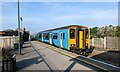 150260 leaving Barry Island station