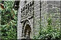 Prestbury, The Norman Chapel: c12th west doorway (detail)