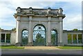 SK5737 : Entrance Gates to Memorial Gardens, Victoria Embankment by Alan Murray-Rust