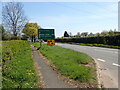 Approaching the turning for Abergavenny