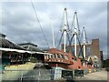 Reconstructed galleon at Tobacco Dock