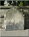 Close view of the Northowram - Shelf boundary stone on the A6036