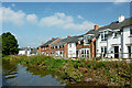 Canalside housing in Weston, Staffordshire