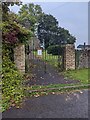 SO3301 : St Michael's churchyard entrance gates, Glascoed, Monmouthshire by Jaggery