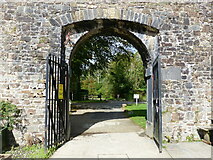 SN0113 : Picton Castle and Gardens - looking back through the courtyard entrance by Ruth Sharville