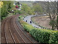 SD4077 : Railway line and Promenade, Grange-Over-Sands by Eirian Evans