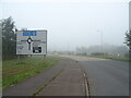 Approaching roundabout on the B7068