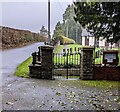 SO3400 : Churchyard entrance gates, Glascoed, Monmouthshire by Jaggery