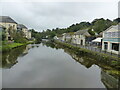 The Western Cleddau River from the bridge, Haverfordwest (Hwlffordd), Pembrokeshire