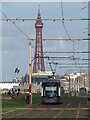 SD3033 : Tram on Blackpool seafront by Malc McDonald