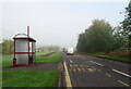 Bus stop and shelter on the B7076, Johnstonebridge