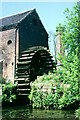 SJ9752 : Waterwheel, Cheddleton Flint Mill, 1978 by Robin Webster