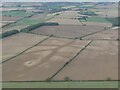 Soilmarks on fields near Binbrook Hill Farm: aerial 2021 (2)