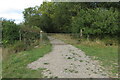 TL2650 : Gate on the path to Wood Farm by Philip Jeffrey
