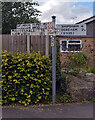 Direction sign at the junction of Stone Road and Norwich Road, Yaxham