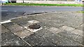 NY4253 : Manhole cover on pavement at junction of  Farbrow Road and High Green Croft by Roger Templeman