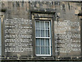 NH6645 : Bible texts on a wall, Inverness High Street by Stephen Craven
