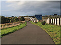 Road beside the M8 near Coatbridge