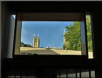 SK9771 : Window on Lincoln Cathedral by Neil Theasby