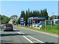 The A40 passes Barrington Filling Station