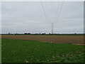 Power lines, Helpringham Fen