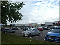ST3186 : Shopping centre car park, Maesglas Retail Park by David Smith
