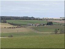 NO4505 : Looking across fields to Cathrie from Flagstaff Hill by Becky Williamson