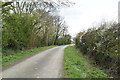 Narrow country lane near Balcony Farm