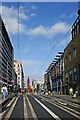 SP0786 : New tram lines in Corporation Street, Birmingham by Roger  Kidd