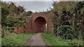 Byway heads under the old railway bridge