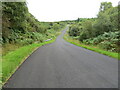 Minor road and bridge crossing Allt Muigh-Bhlaraidh near Meikle Gluich