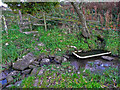 Footpath crossing a stream, Shepley - Cumberworth