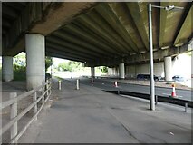 ST2885 : Under the M4, by Forge Road, A467 by David Smith