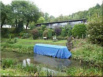 ST2391 : Canal boat under cover on Monmouthshire and Brecon Canal by David Smith