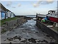 The slipway behind the breakwater