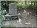 Modern Boundary Marker beside the Severn Way