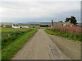 Junction of minor roads at Woodend Cottage