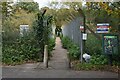 Footbridge over railway at top of New Street Hill