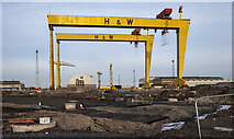 J3574 : Cranes, Belfast by Rossographer