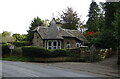 Lodge on the A698 near 	Hornshole Bridge