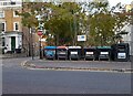 Recycling bins on Mare Street, Hackney