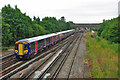 Northbound Thameslink train leaving Gatwick Airport