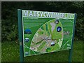 Village map on west of Maesycwmmer