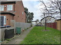 Path between houses, connecting Ferrymead Avenue and Fisher Close