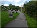 Marked section of path in Taff Bargoed Park