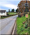 Signs alongside Usk Road, Llangybi, Monmouthshire