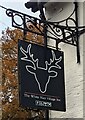 ST3796 : White Hart Village Inn name sign, Llangybi, Monmouthshire by Jaggery